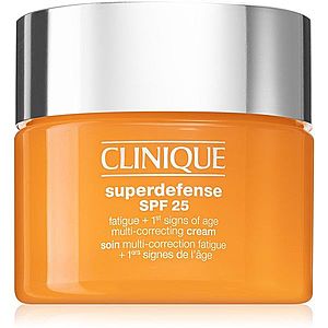 Clinique Superdefense™ SPF 25 Fatigue + 1st Signs Of Age Multi-Correcting Cream krém proti prvým známkam starnutia pre suchú a zmiešanú pleť SPF 25 30 vyobraziť