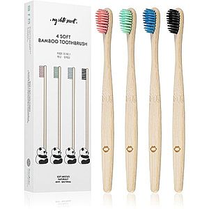 My White Secret Bamboo Toothbrush bambusová zubná kefka soft 4 ks vyobraziť