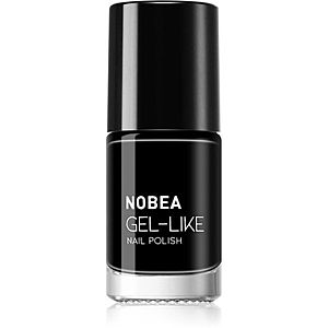 NOBEA Day-to-Day Gel-like Nail Polish lak na nechty s gélovým efektom odtieň Black sapphire #N22 6 ml vyobraziť