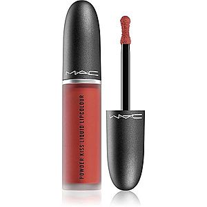 MAC Cosmetics Powder Kiss Liquid Lipcolour matný tekutý rúž odtieň Devoted to Chili 5 ml vyobraziť