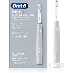 Oral B Pulsonic Slim Clean 2000 Grey sonická zubná kefka vyobraziť