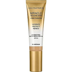 Max Factor Miracle Second Skin hydratačný krémový make-up SPF 20 odtieň 05 Medium 30 ml vyobraziť