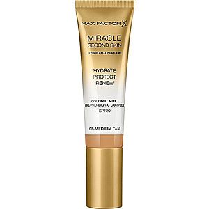 Max Factor Miracle Second Skin hydratačný krémový make-up SPF 20 odtieň 08 Medium Tan 30 ml vyobraziť