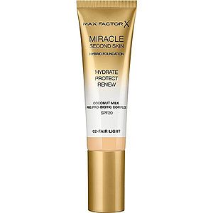 Max Factor Miracle Second Skin hydratačný krémový make-up SPF 20 odtieň 02 Fair Light 30 ml vyobraziť