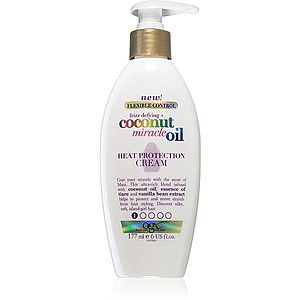 OGX Coconut Miracle Oil termoochranný krém pre uhladenie nepoddajných vlasov 177 ml vyobraziť