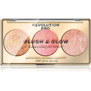 Revolution PRO Blush & Glow paletka pre celú tvár odtieň Peach Glow 8.4 g vyobraziť