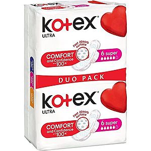 Kotex Ultra Comfort Super vložky 12 ks vyobraziť