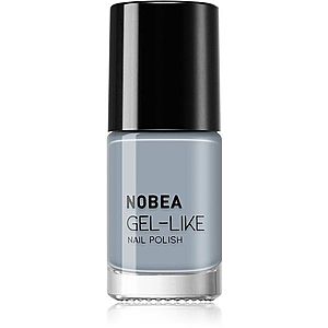 NOBEA Day-to-Day Gel-like Nail Polish lak na nechty s gélovým efektom odtieň Cloudy grey #N10 6 ml vyobraziť