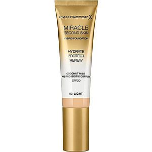 Max Factor Miracle Second Skin hydratačný krémový make-up SPF 20 odtieň 03 Light 30 ml vyobraziť