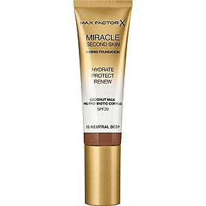 Max Factor Miracle Second Skin hydratačný krémový make-up SPF 20 odtieň 12 Neutral Deep 30 ml vyobraziť