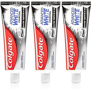 Colgate Advanced White Charcoal bieliaca zubná pasta s aktívnym uhlím 3x75 ml vyobraziť