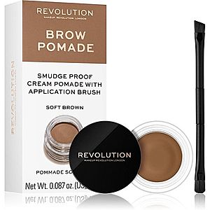 Makeup Revolution Brow Pomade pomáda na obočie odtieň Soft Brown 2.5 g vyobraziť
