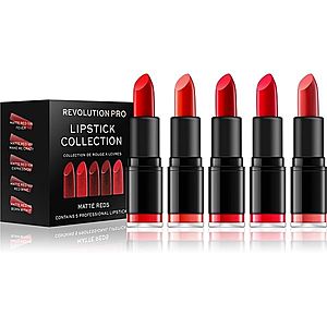Revolution PRO Lipstick Collection sada rúžov odtieň Matte Reds 5 ks vyobraziť