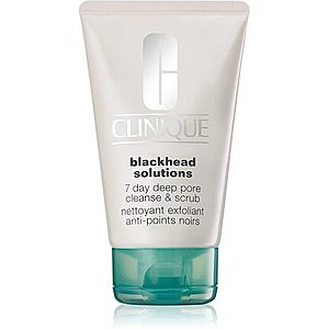 Clinique Blackhead Solutions 7 Day Deep Pore Cleanse & Scrub čistiaci pleťový peeling proti čiernym bodkám 125 ml vyobraziť