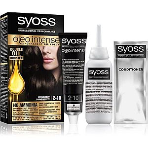 Syoss Oleo Intense permanentná farba na vlasy s olejom odtieň 2-10 Black brown 1 ks vyobraziť