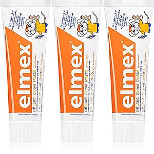 Elmex Caries Protection Kids zubná pasta pre deti 3 x 50 ml vyobraziť