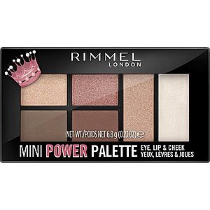 Rimmel Mini Power Palette paletka pre celú tvár odtieň 03 Queen 6.8 g vyobraziť