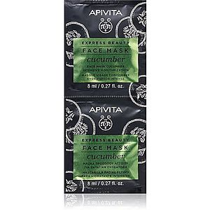 Apivita Express Beauty Cucumber intenzívne hydratačná pleťová maska 2 x 8 ml vyobraziť