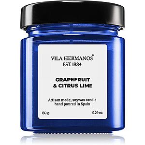 Vila Hermanos Apothecary Cobalt Blue Grapefruit & Citrus Lime vonná sviečka 150 g vyobraziť