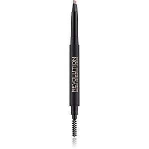 Makeup Revolution Duo Brow Definer precízna ceruzka na obočie odtieň Brown 0.15 g vyobraziť