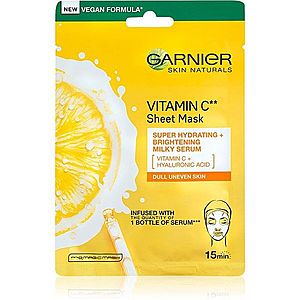 Garnier Skin Naturals Vitamin C plátenná maska s rozjasňujúcim a hydratačným účinkom s vitamínom C 28 g vyobraziť