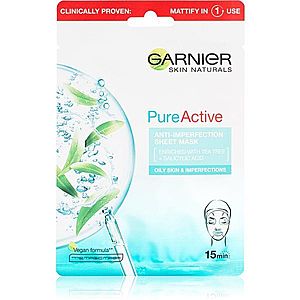 Garnier Skin Naturals Pure Active plátenná maska s čistiacim efektom 28 g vyobraziť