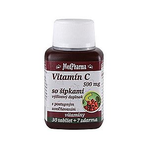 MEDPHARMA Vitamín C 500 mg so šípkami 30 + 7 tabliet ZADARMO vyobraziť