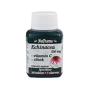 MEDPHARMA Echinacea 100 mg, vitamín C, zinok 30 + 7 tabliet ZADARMO vyobraziť