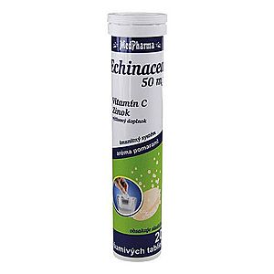 MEDPHARMA Echinacea 50 mg + vitamín C + Zinok 20 šumivých tabliet vyobraziť