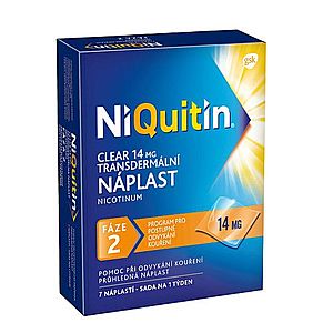 NIQUITIN Clear 14 mg transdermálna náplasť 7 ks vyobraziť