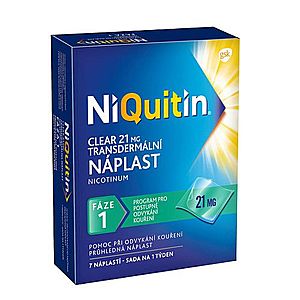 NIQUITIN Clear 21 mg transdermálna náplasť 7 ks vyobraziť