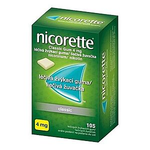 NICORETTE Classic gum 4 mg 105 žuvačiek vyobraziť