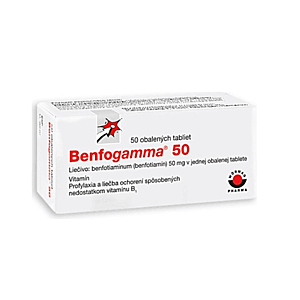 BENFOGAMMA 50 mg 50 tabliet vyobraziť