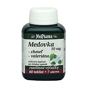MEDPHARMA Medovka 50 mg + chmeľ + valeriána 60 + 7 tabliet ZADARMO vyobraziť