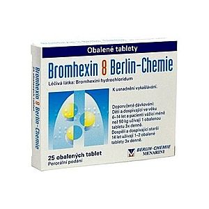 BROMHEXIN 8 Berlin-Chemie 25 tabliet vyobraziť