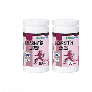 EDENPHARMA L-karnitin 732 mg duopack 60 + 60 tabliet vyobraziť