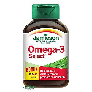 JAMIESON Omega-3 select 1000 mg 150 + 50 kapsúl ZADARMO vyobraziť