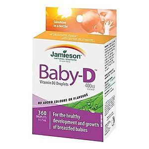 JAMIESON Baby D vitamín D3 kvapky 11, 7 ml vyobraziť