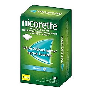 NICORETTE Icemint gum 4 mg 105 žuvačiek vyobraziť