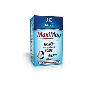 ZDROJIT MaxiMag horčík forte (375 mg) + vitamín B6 50 kapsúl vyobraziť
