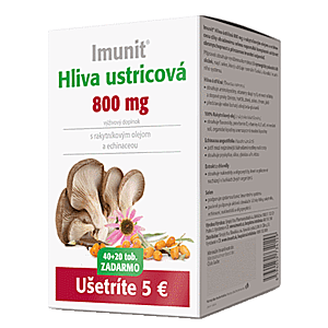 IMUNIT Hliva ustricová 800 mg s rakytníkom a echinaceou 40 + 20 kapsúl ZADARMO vyobraziť