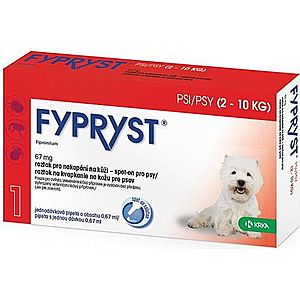 FYPRYST 67 mg psy 2-10 kg 0, 67 ml vyobraziť