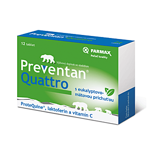 FARMAX Preventan quattro + vitamín C 12 tabliet vyobraziť