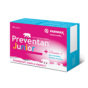 FARMAX Preventan junior s vitamínom C 30 tabliet vyobraziť