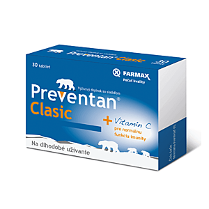 FARMAX Preventan clasic s vitamínom C 30 tabliet vyobraziť