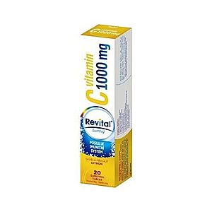 REVITAL Vitamín C 1000 mg citrón 20 šumivých tabliet vyobraziť