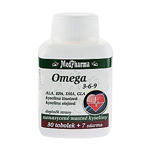 MEDPHARMA Omega 3 rybí olej forte EPA, DHA 30 + 7 kapsúl ZADARMO vyobraziť