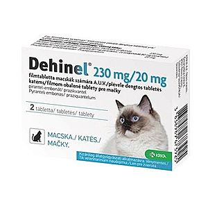 DEHINEL 230 mg/20 mg pre mačky 2 tablety vyobraziť