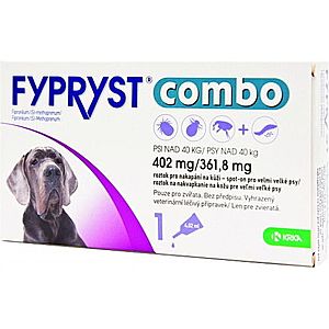 FYPRYST combo 402 mg/361, 8 mg psy nad 40 kg 4, 02 ml vyobraziť