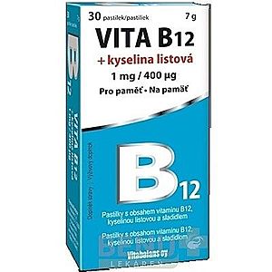 VITABALANS Vita B12 + kyselina listová 30 kapsúl vyobraziť